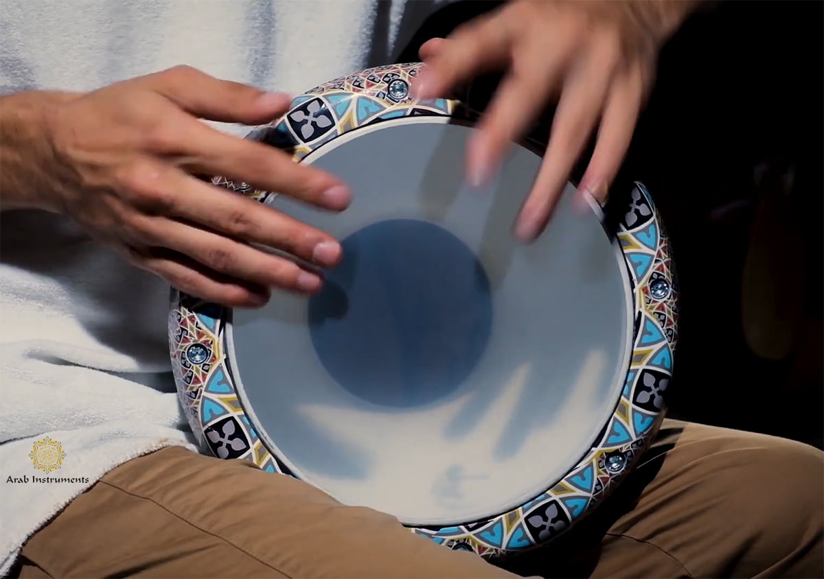 Decorated Egyptian Doumbek Darbuka The Flowers #122