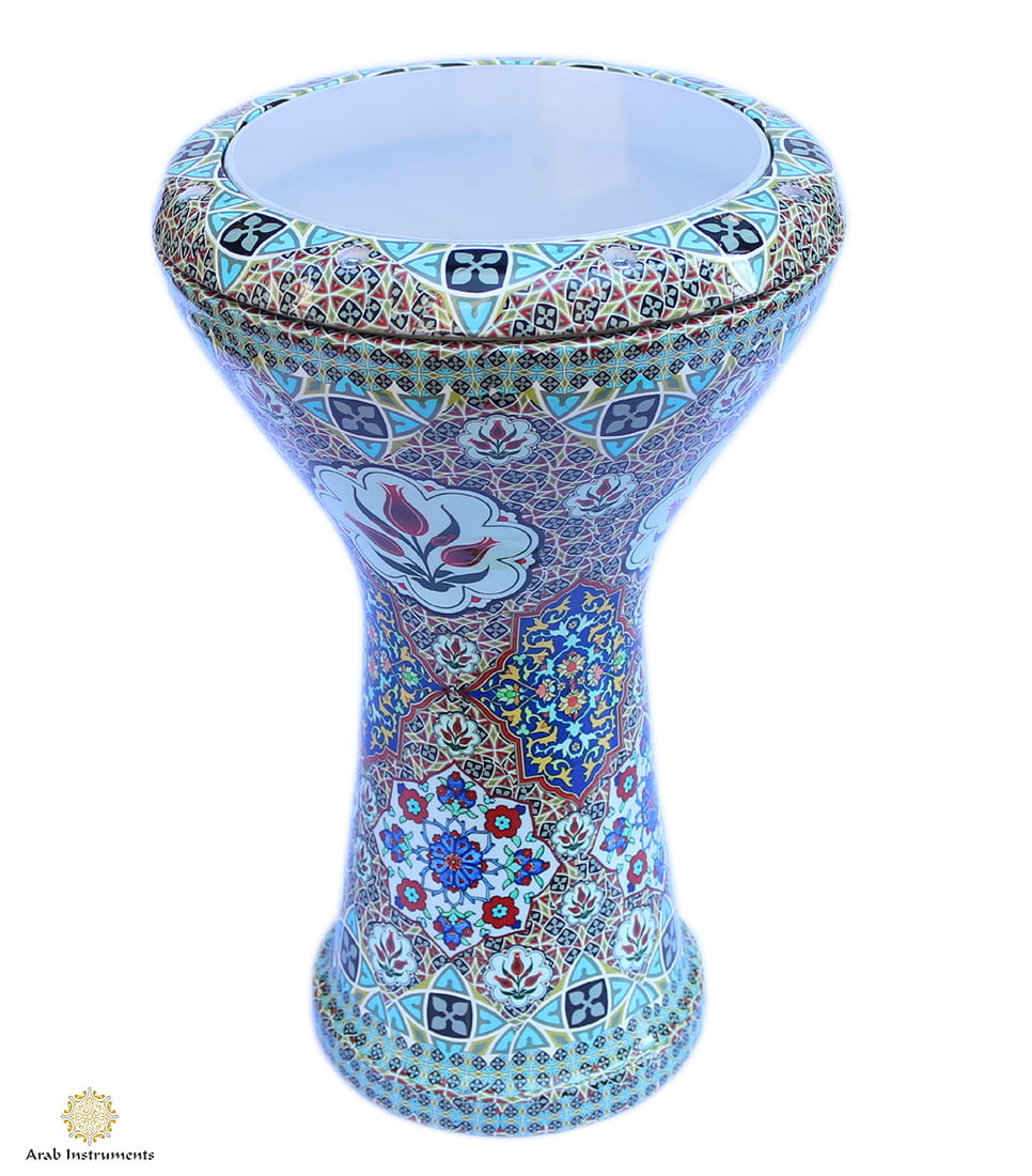 Decorated Egyptian Doumbek Darbuka The Flowers #122