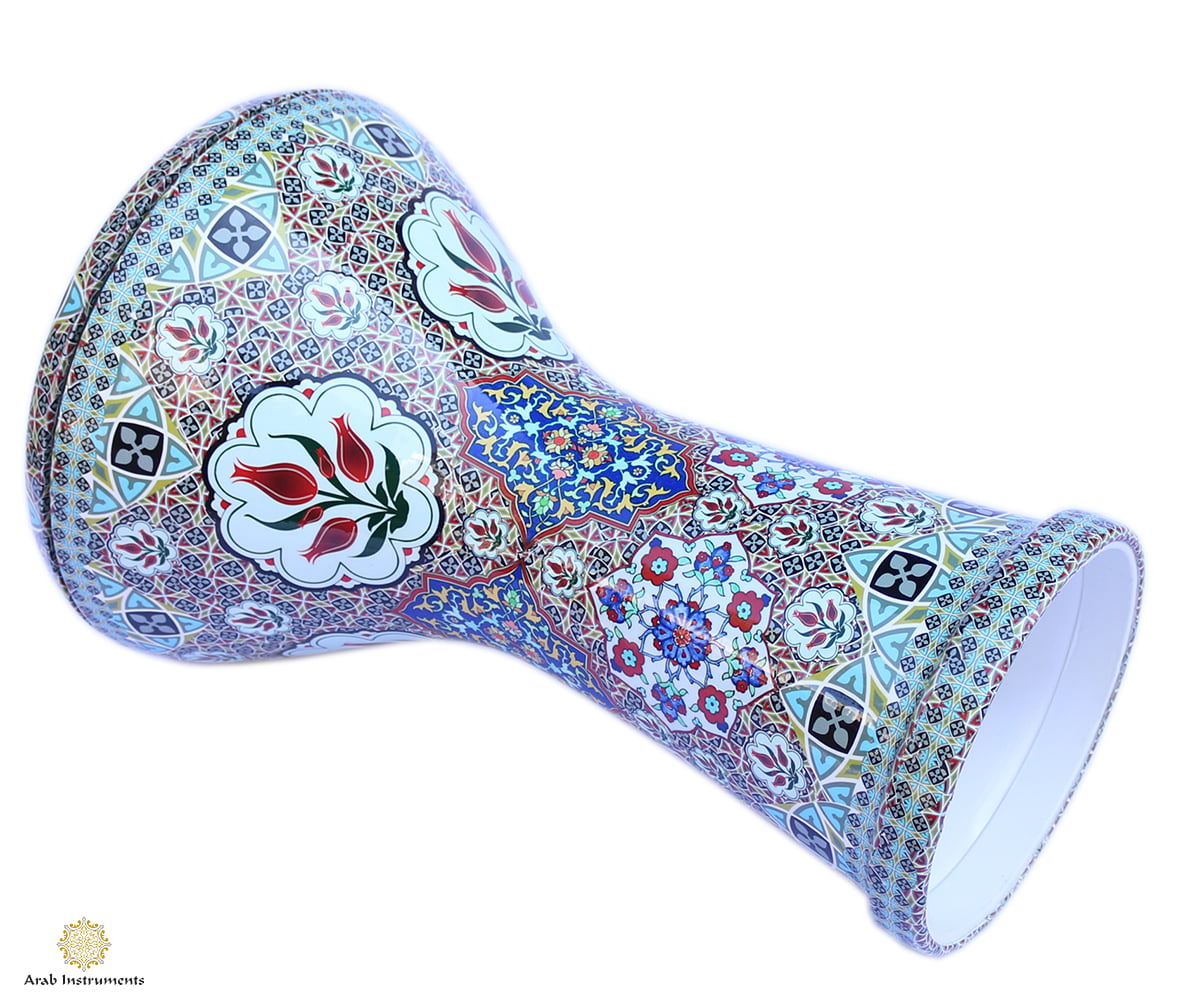 Decorated Egyptian Doumbek Darbuka The Flowers #122