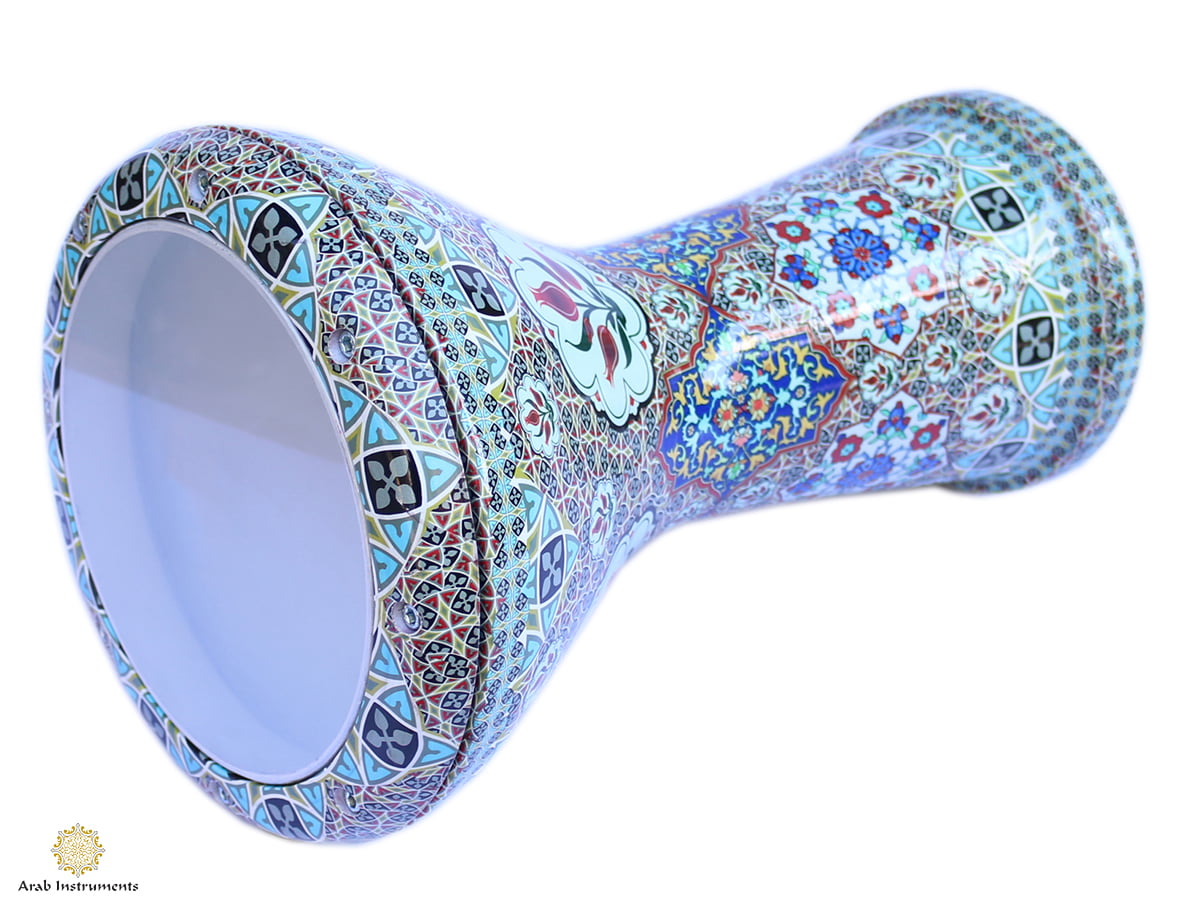 Decorated Egyptian Doumbek Darbuka The Flowers #122