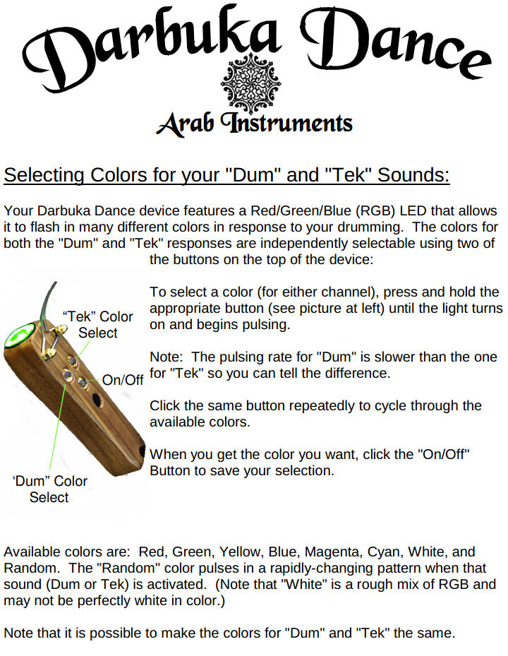 Darbuka Dance Light Device (Smart Led Device)