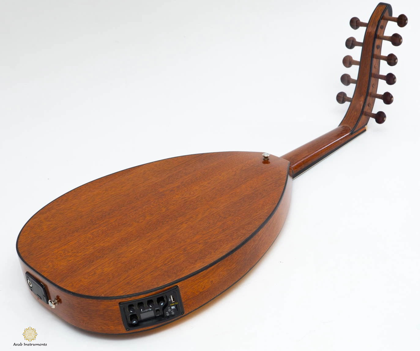Professional Mahogany Arabic Electric Oud with Equalizer #031E