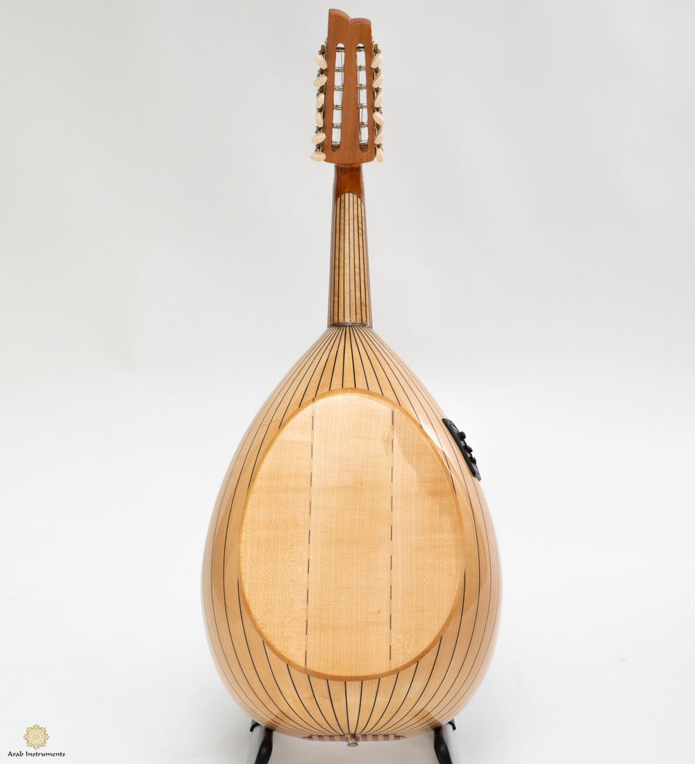 Professional Turkish Electric Oud with Equalizer and Guitar Pegs 025D