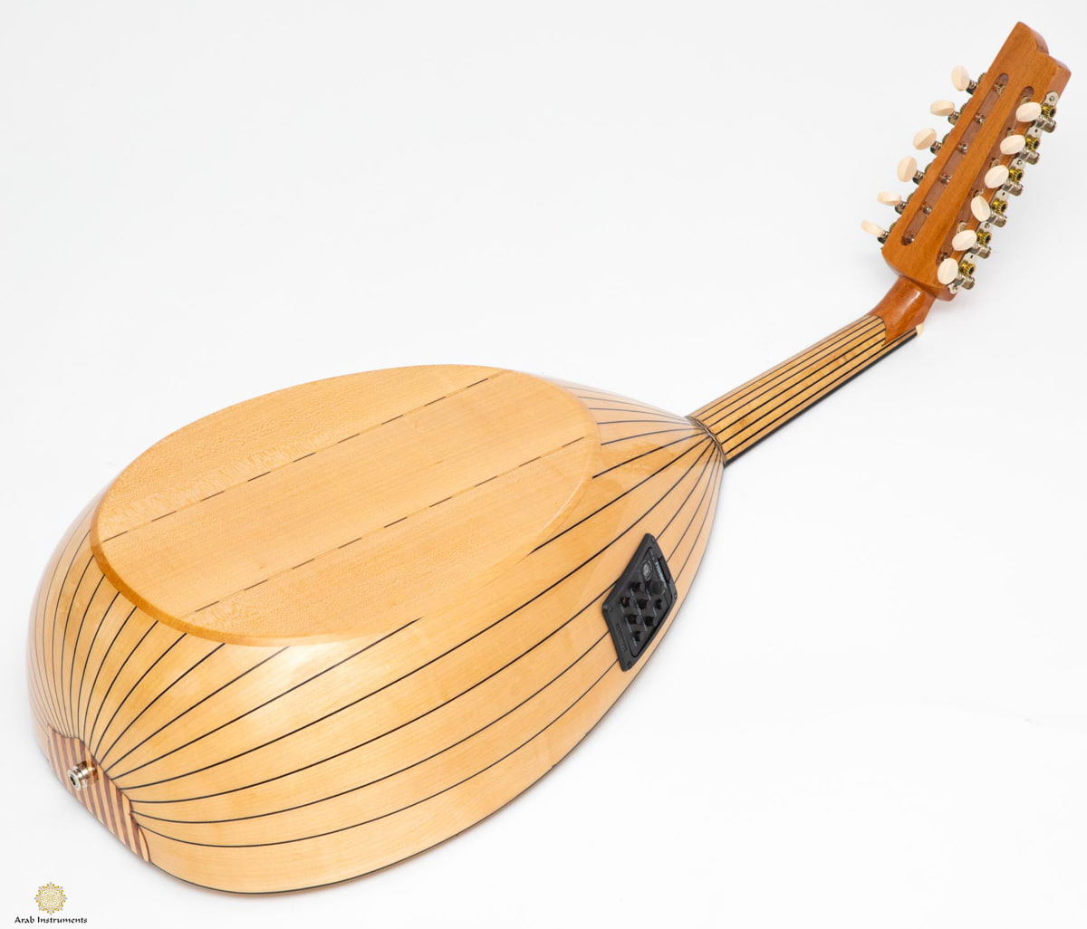 Professional Turkish Electric Oud with Equalizer and Guitar Pegs 025D