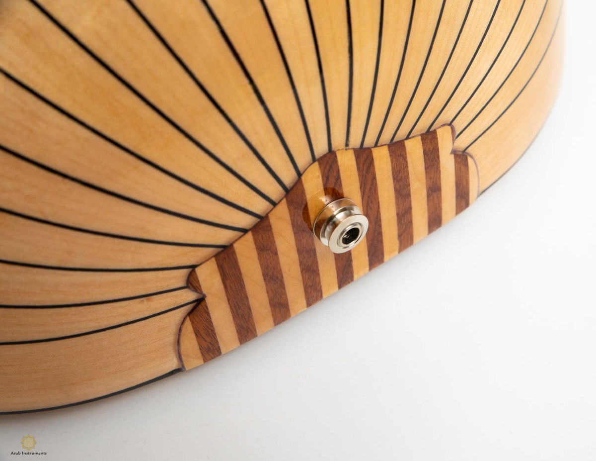 Professional Turkish Electric Oud with Equalizer and Guitar Pegs 025D