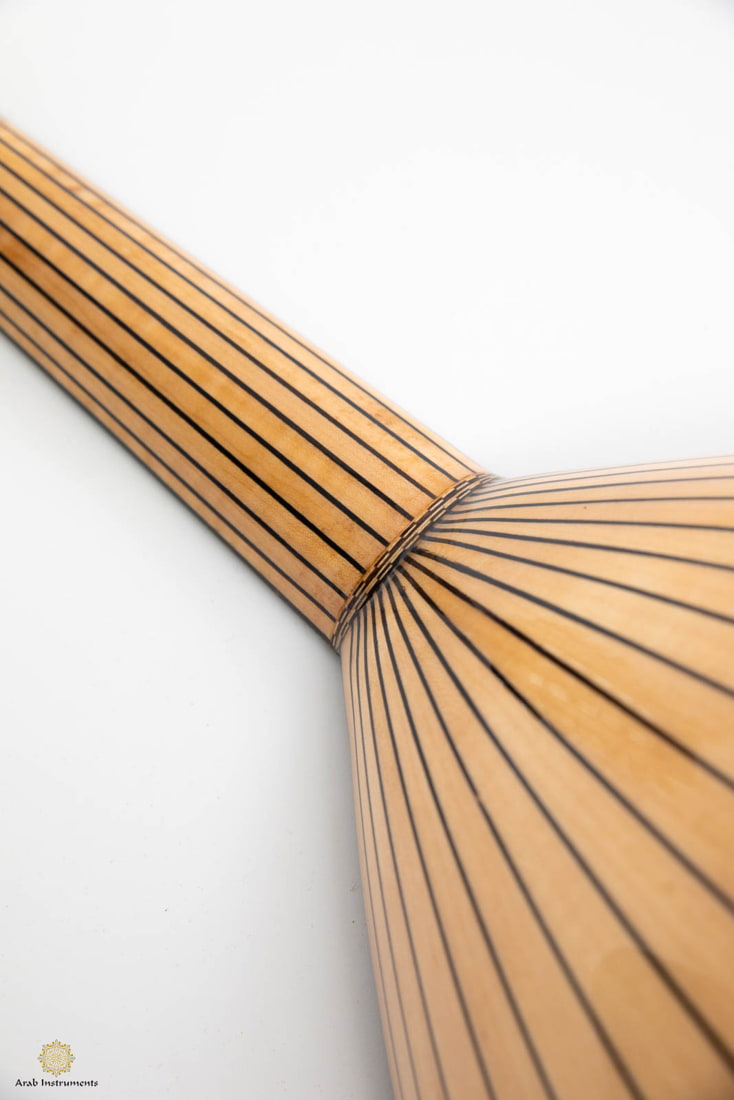 Professional Turkish Electric Oud with Equalizer and Guitar Pegs 025D