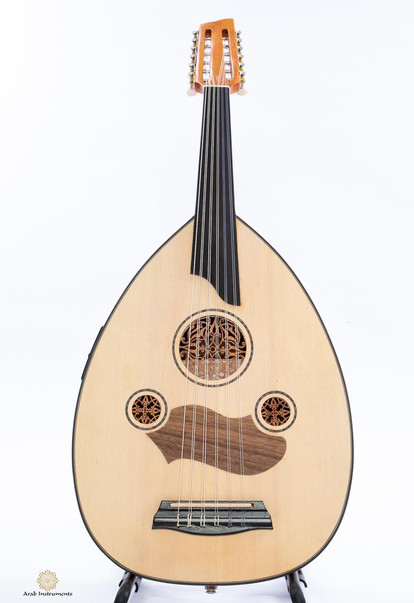 Walnut Electric Acoustic Turkish Oud with a Guitar Pegs D454