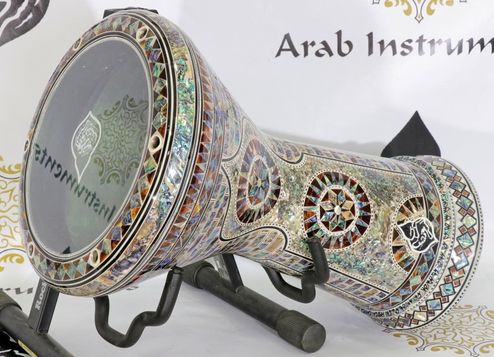 Arab Instruments Sombaty Plus Darbuka The Blue Pearl Temple #7777