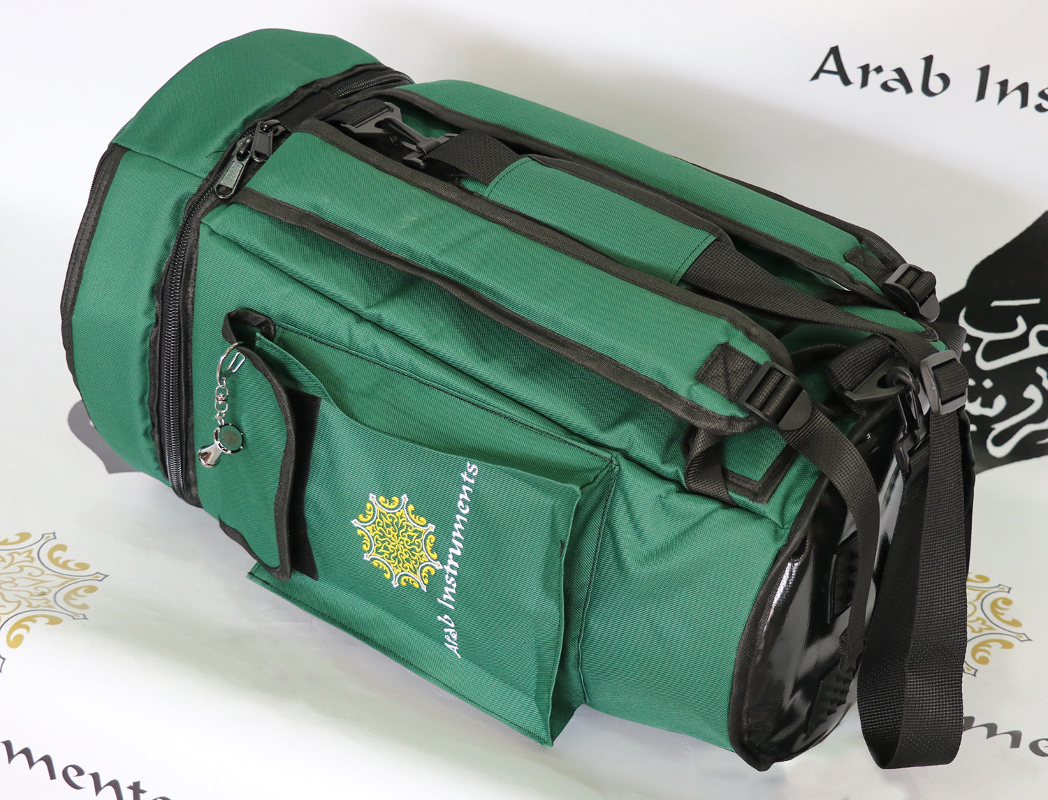 first class darbuka green case