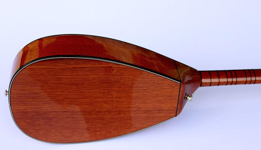 Premium Half Cut Electric Saz Baglama Long Neck Mahogany #99