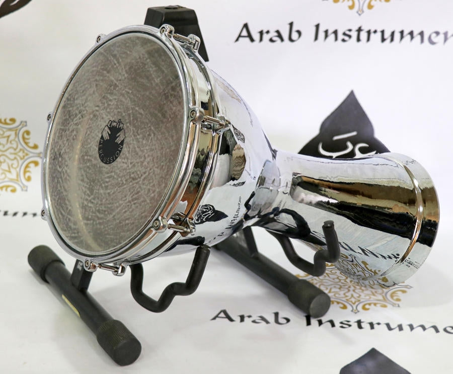 Emin Professional Medium Bass Turkish Darbuka Doumbek Chrome Plated Copper #2