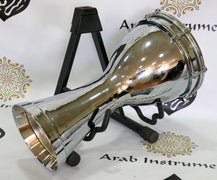 Emin Professional Medium Bass Turkish Darbuka Doumbek Chrome Plated Copper #2