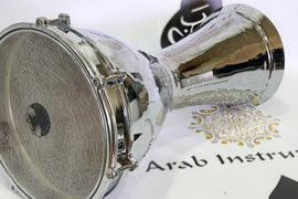 Emin Professional Medium Bass Turkish Darbuka Doumbek Chrome Plated Copper #2