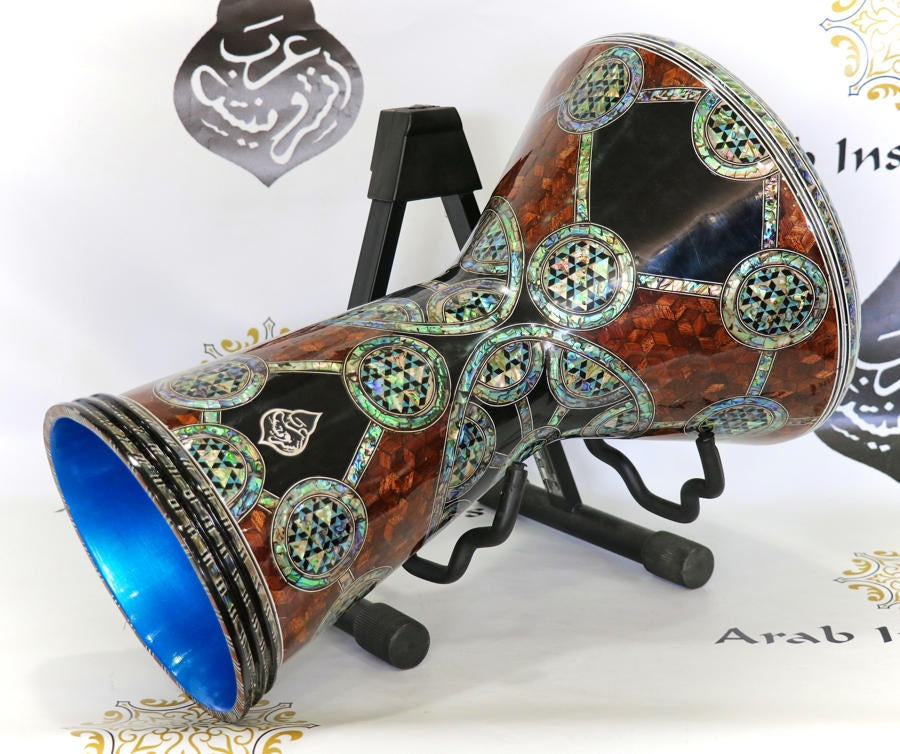 Arab Instruments Blue Pearl Dohola Darbuka  #5117