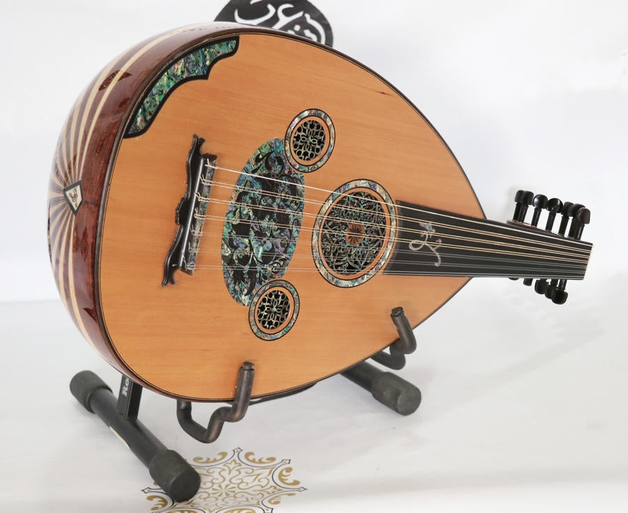 Premium Syrian Oud Made By Zeryab 13 Strings Blue Pearl #06