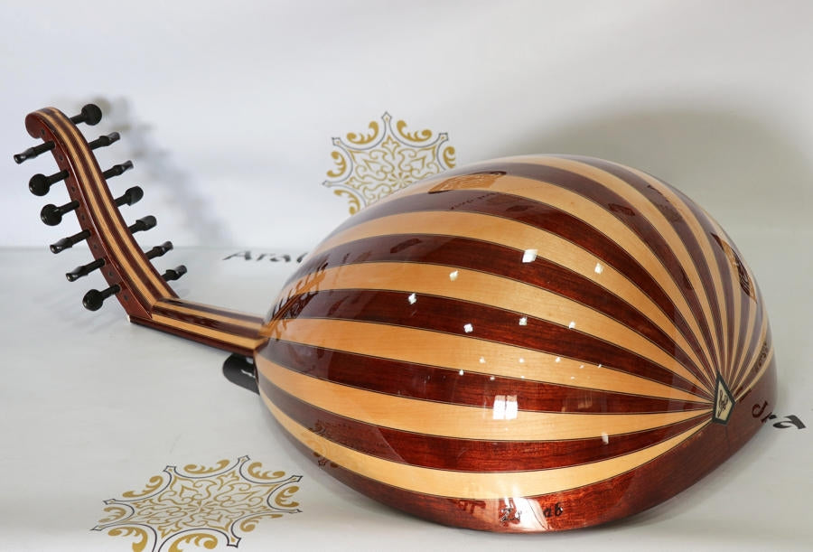 Premium Syrian Oud Made By Zeryab 13 Strings Blue Pearl #06