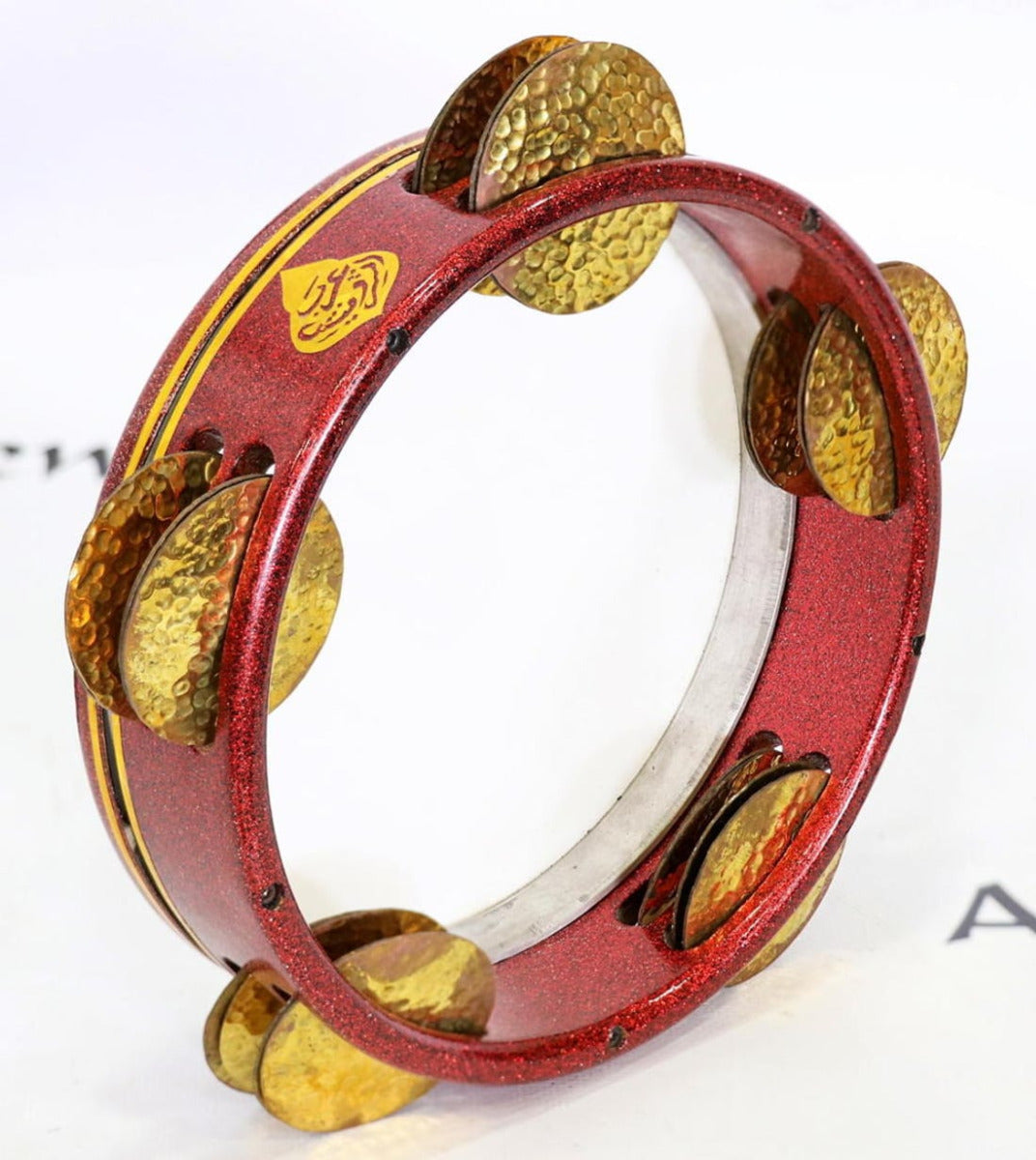 Arab Instruments Red Crown Sparkling Riq Goat Skin #S89