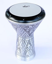 Beginner Aluminum Doumbek Darbuka - Silver Shield #004
