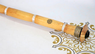 First Class Crown Series Turkish Ney Bone and Wood Bashpare + Hard Case