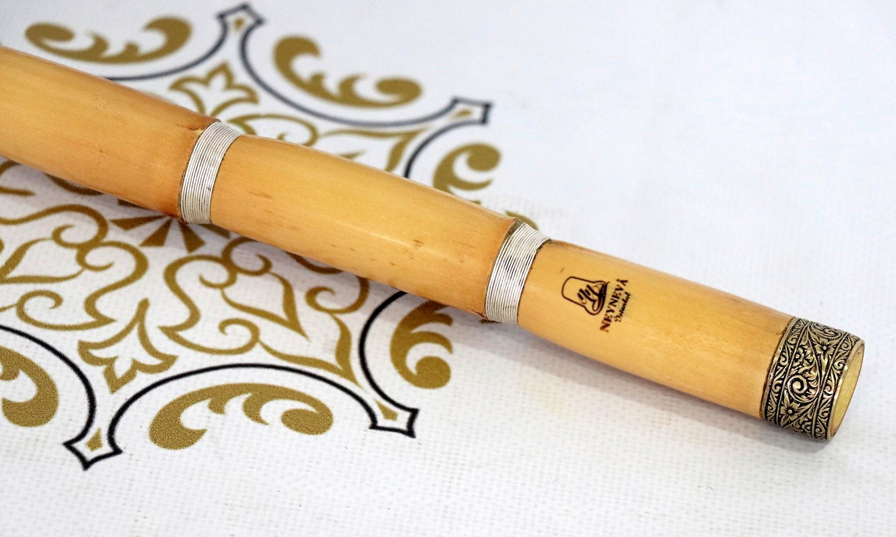 First Class Crown Series Turkish Ney Bone and Wood Bashpare + Hard Case