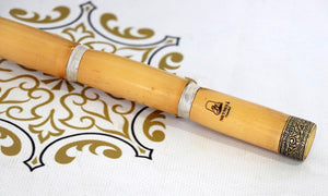 First Class Crown Series Turkish Ney Bone and Wood Bashpare + Hard Case