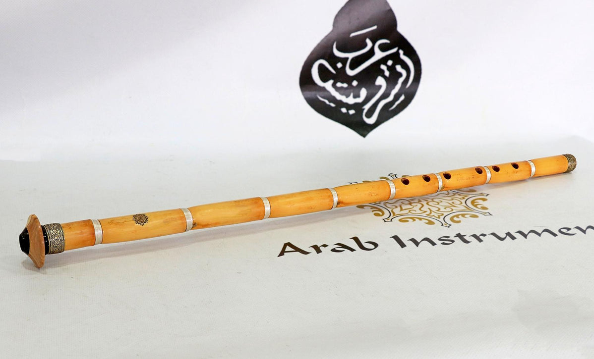 First Class Crown Series Turkish Ney Bone and Wood Bashpare + Hard Case