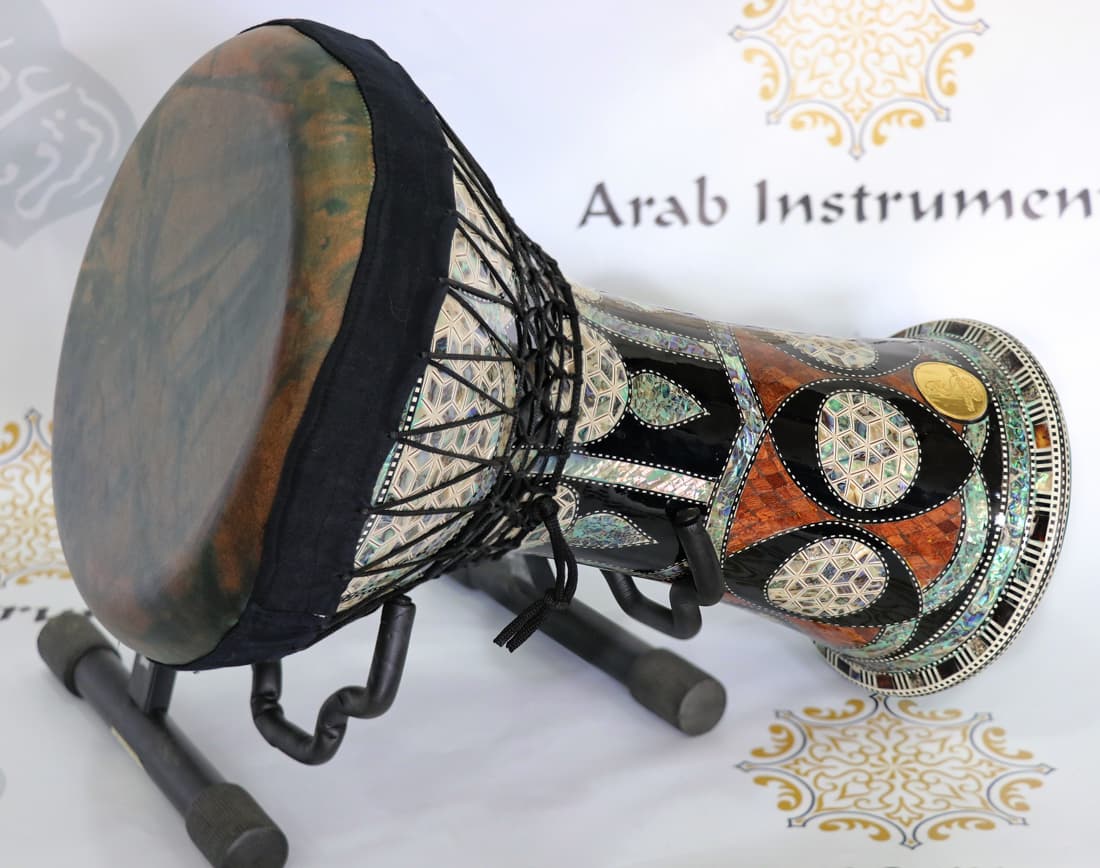 Premium Clay Darbuka Goat Skin The Classic Blue Pearl #6036