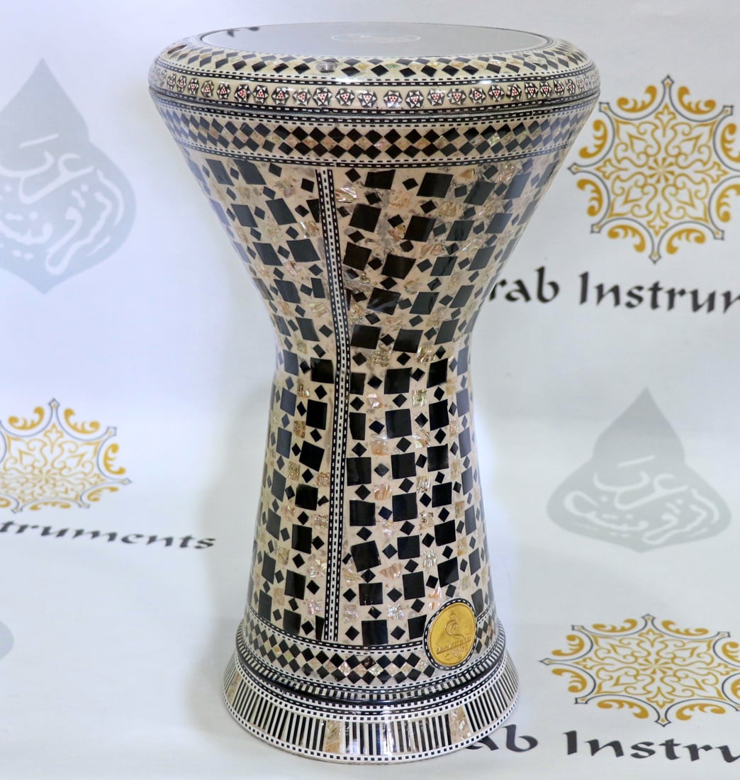 Sombaty Plus Darbuka The Black & White + Defender #40019
