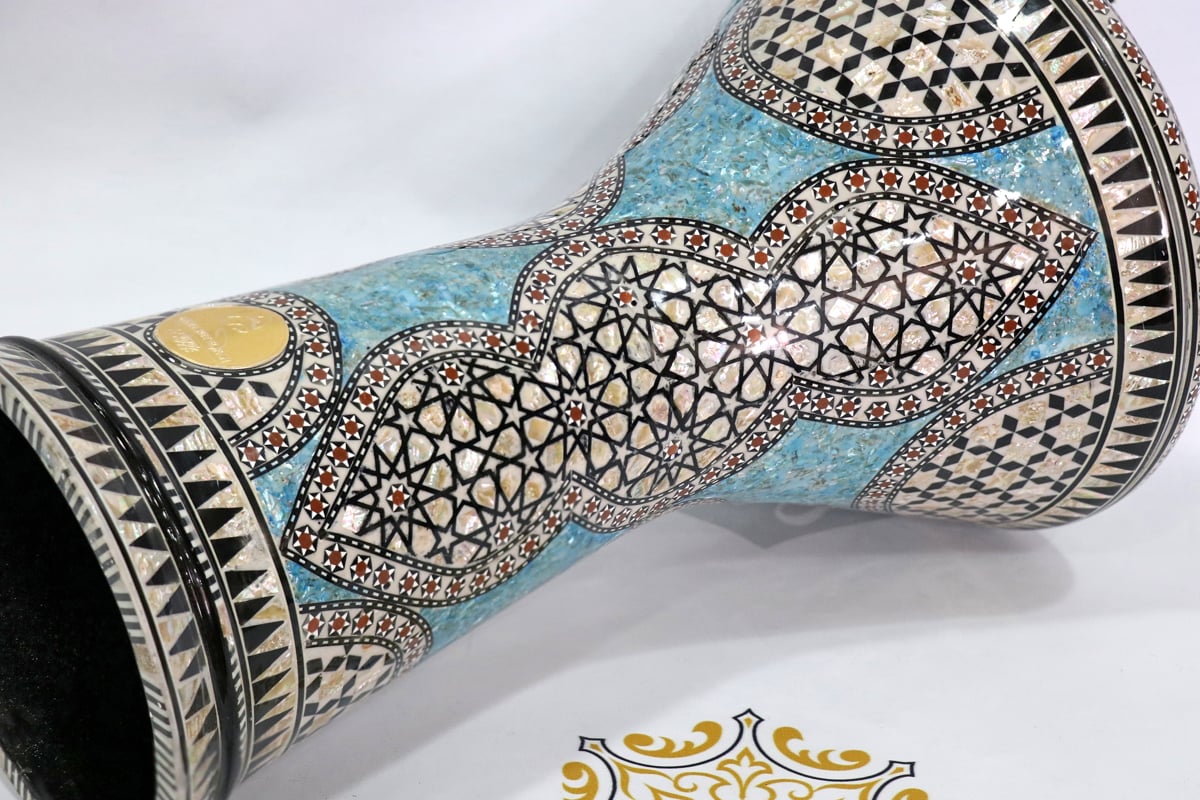 Gawharet El Fan Darbuka New Generation The Light Blue Tample #11133