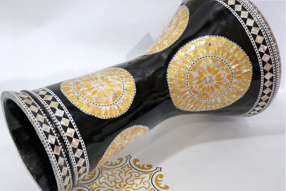 Gawharet El Fan Darbuka Doumbek New Generation The Golden Sun Darbuka #10039