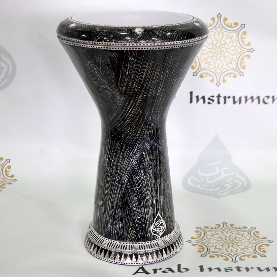 Arab Instruments Darbuka Doumbek New Generation The Black Pearl Sparks #10046