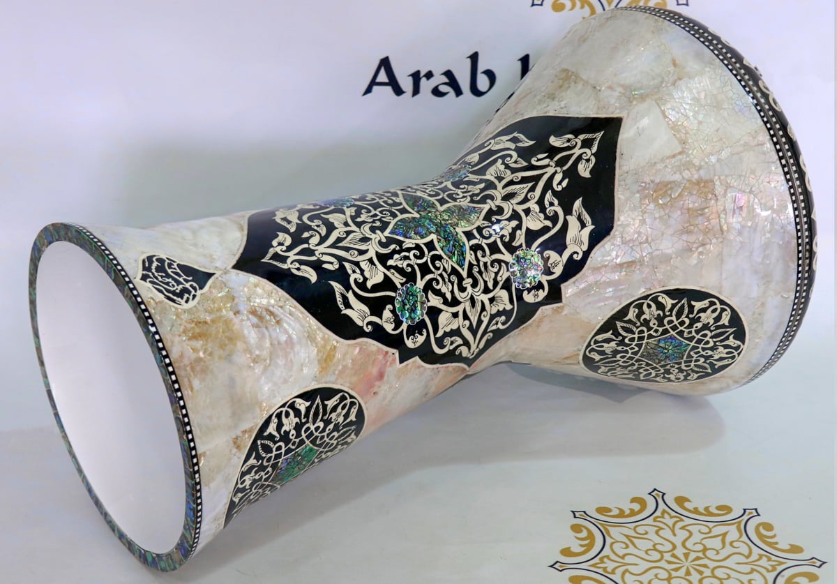 Sombaty Plus Darbuka Doumbek Japanese The White Pearl Shield #2025