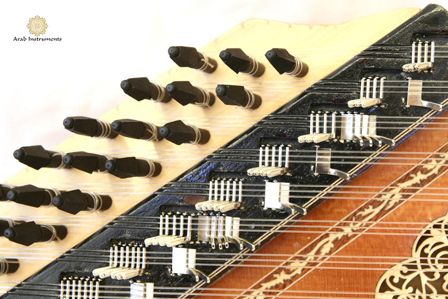 Professional Turkish Qanun Oak Pegbox