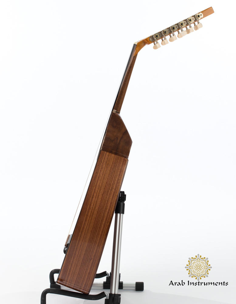 Professional Walnut Turkish Half Electric Oud with Equalizer #027E