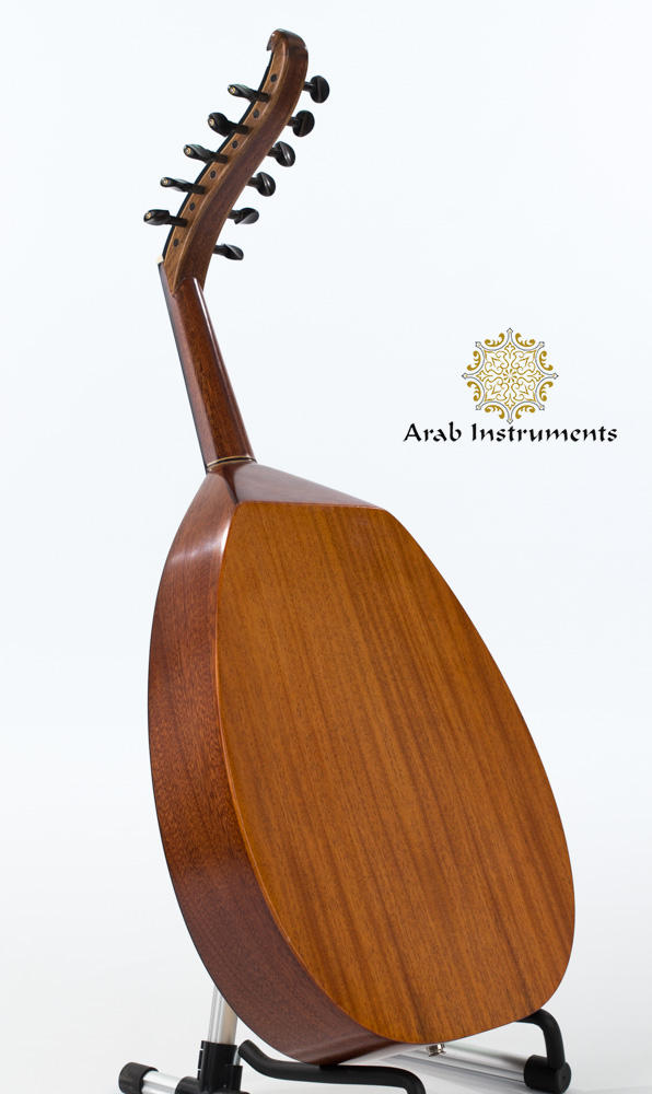 Professional Mahogany Turkish Half Electric Oud with Equalizer #028E