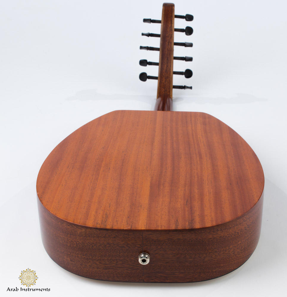 Professional Mahogany Turkish Half Electric Oud with Equalizer #028E