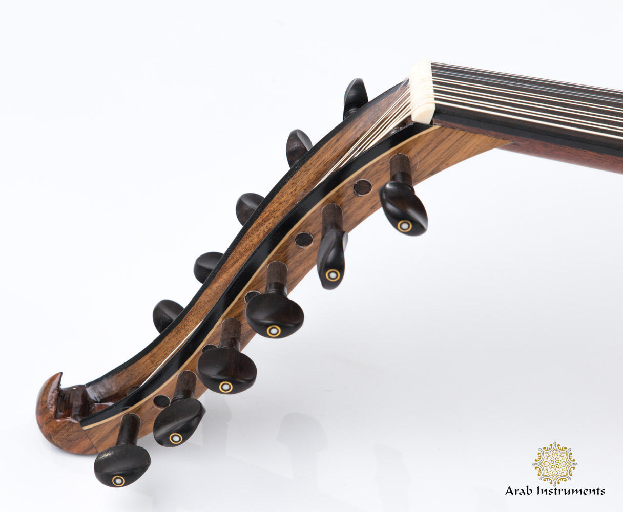 Professional Mahogany Turkish Half Electric Oud with Equalizer #028E