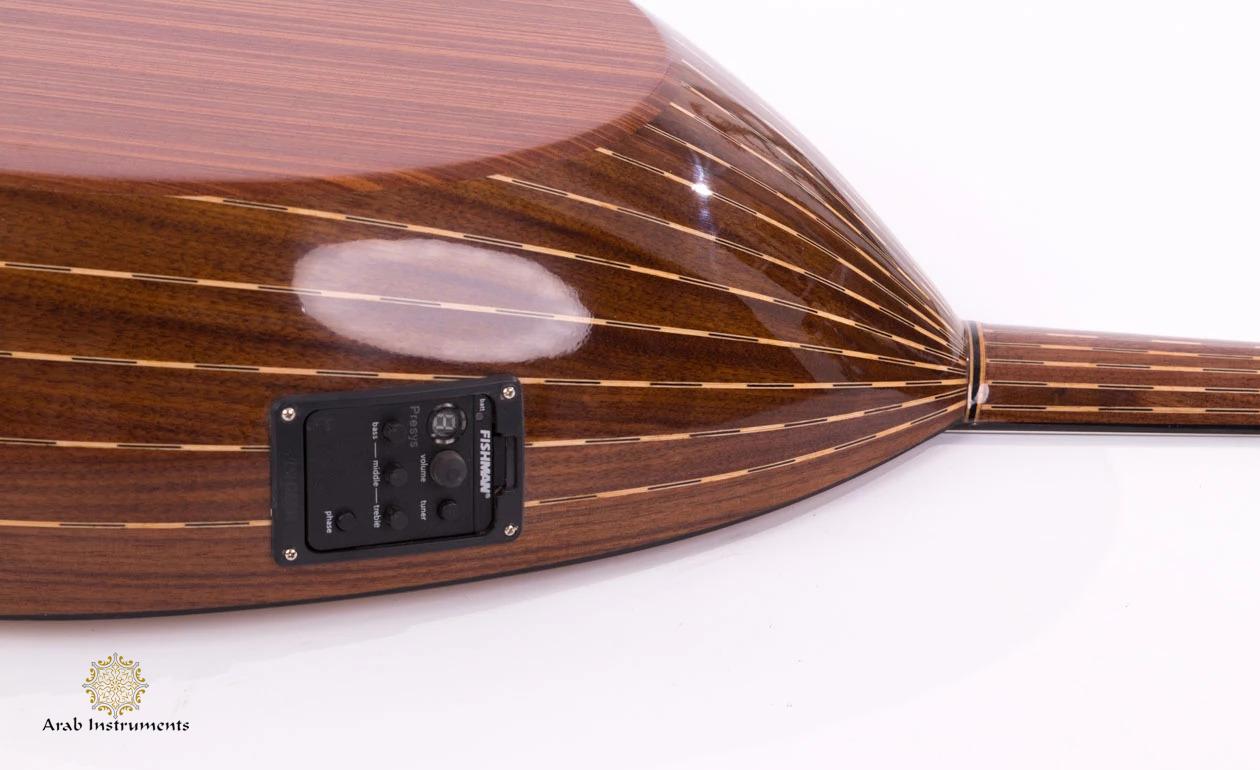 Walnut Electric Acoustic Arabic Oud with a Guitar Pegs D455