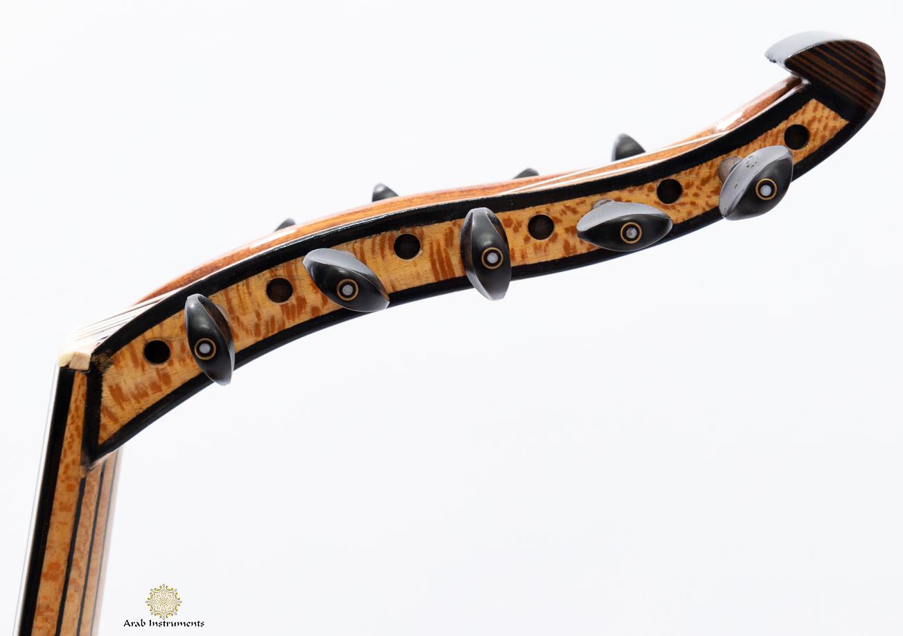 Turkish Acoustic Oud Flame Plane Wood #D1147