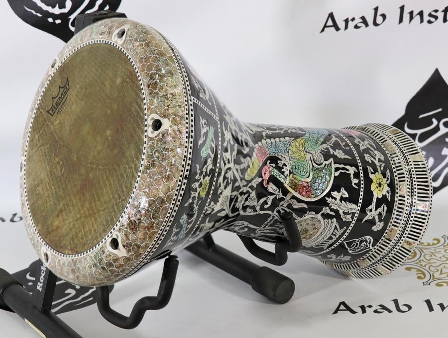 Set For Life Darbuka The Pearl Peacock + Remo Skin + Defender + Premium Case #7780R