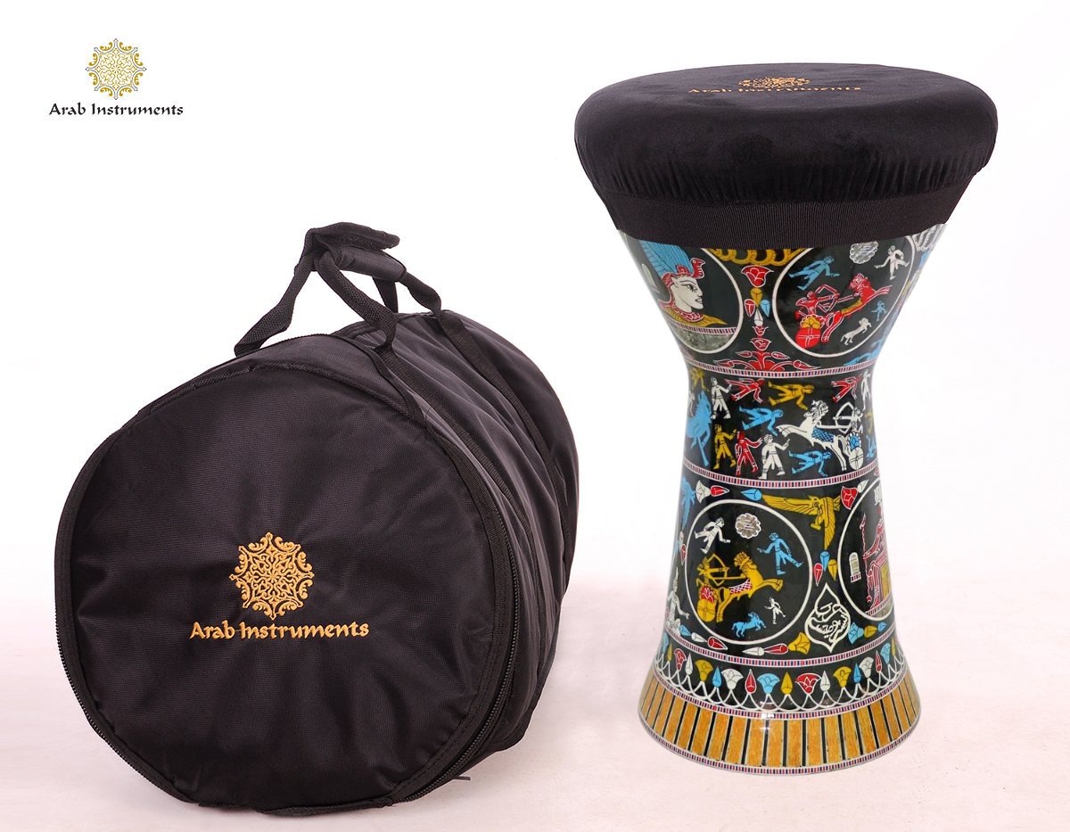 Sombaty Plus The Pharaoh Darbuka Special Edition + Golden Mirror Skin #20053