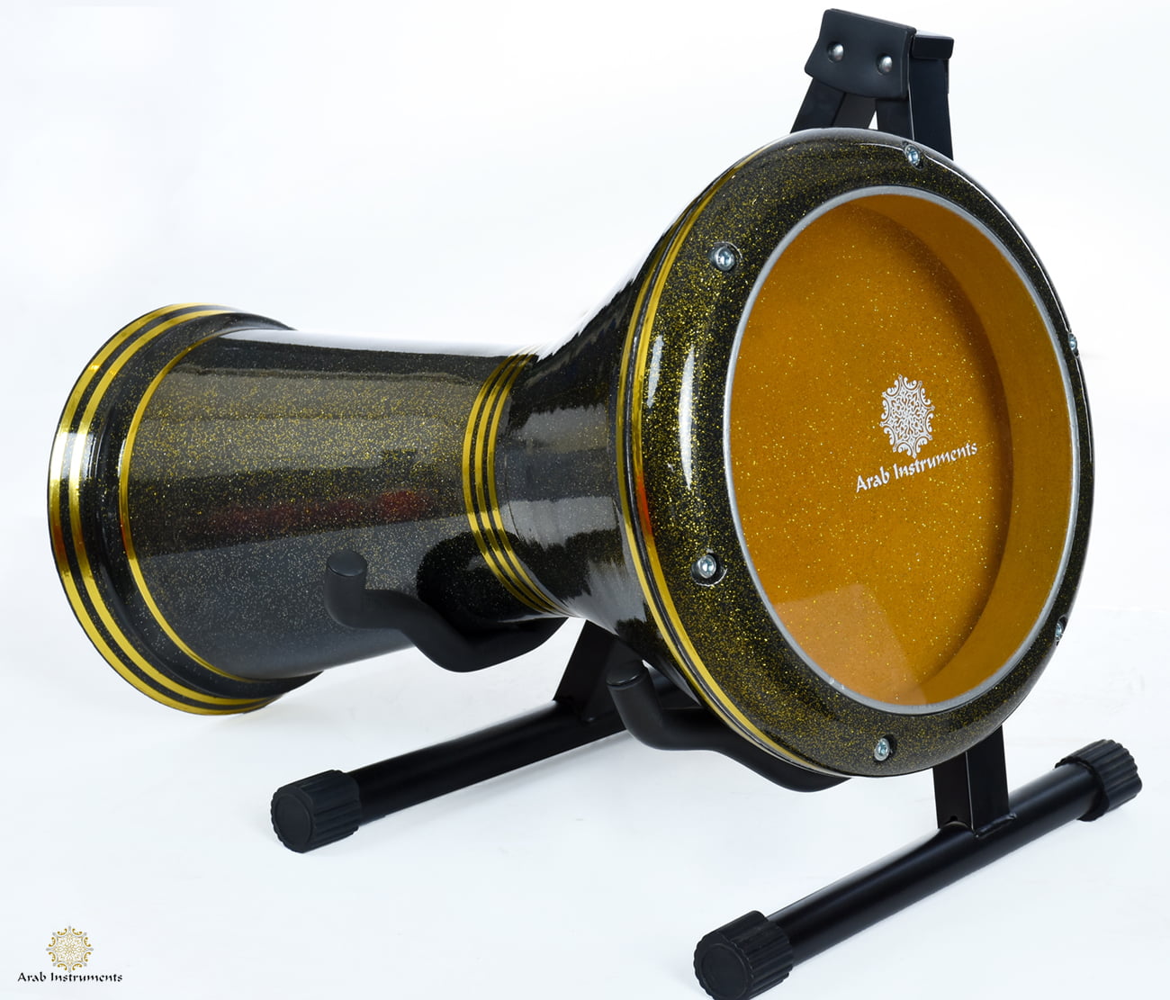 Crown Solo New Generation Darbuka – Gold & Black | Arab Instruments