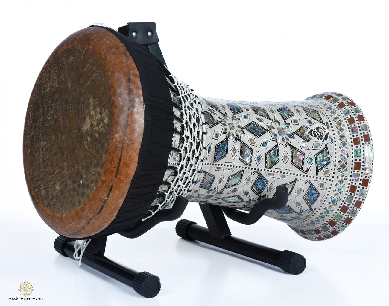 Premium Ceramic Darbuka Fish Skin The Royal Garden #6005