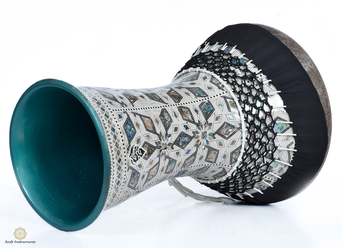 Ceramic Medium Bass Darbuka with Fish Skin | Handmade Egyptian