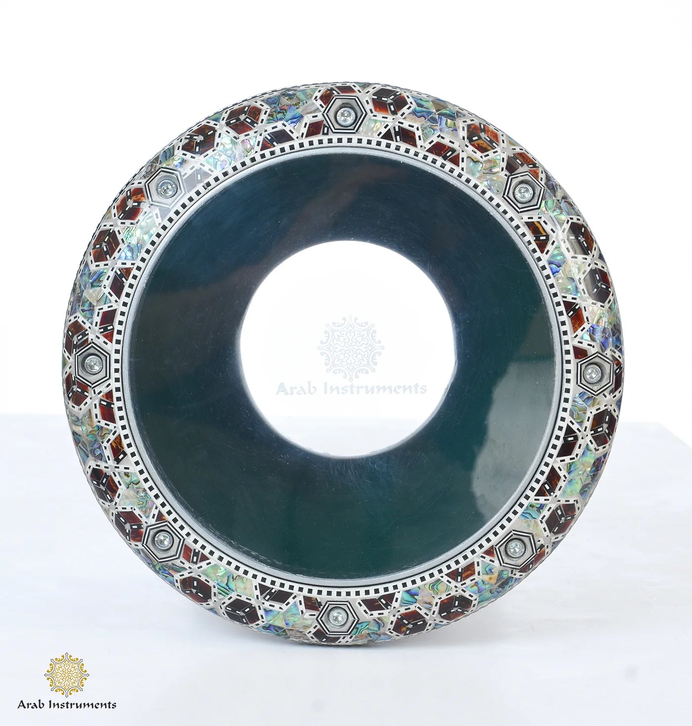 Handmade Mother of Pearl Doumbek Drum with Deep Bass Sound