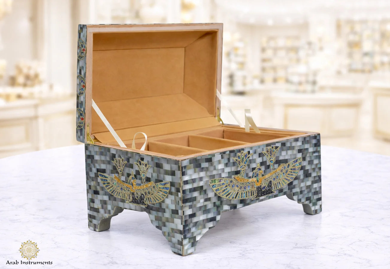 Egyptian Jewelry Box pearls