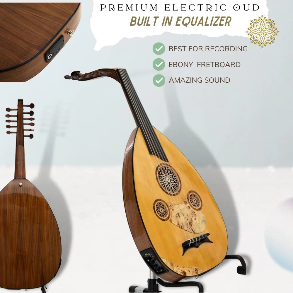 Professional Concert Arabic Electric Oud with Equalizer #025E