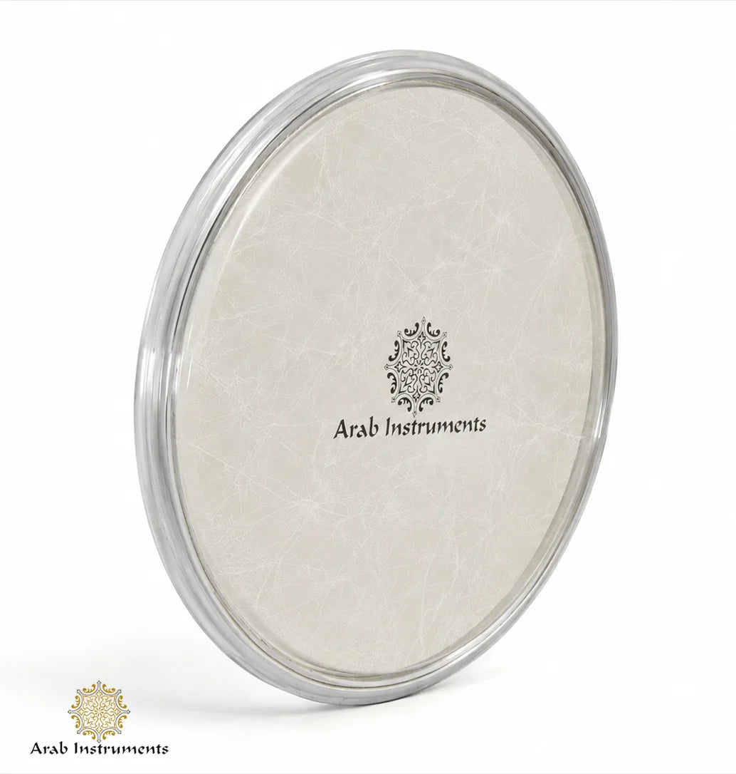 9 inch Fiber Darbuka Skin with elegant cream fiber texture and smooth surface for Sombaty doumbek drums by Arab Instruments.