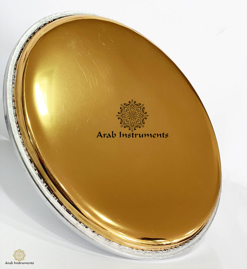 Golden Mirror Darbuka Skin 8.6 inch (22 cm) replacement drum head for doumbek and riq