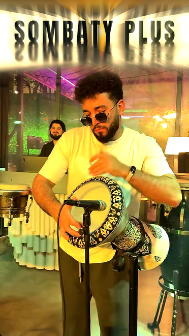 Handcrafted Darbuka Instrument – White Pearl Sombaty Plus Doumbek